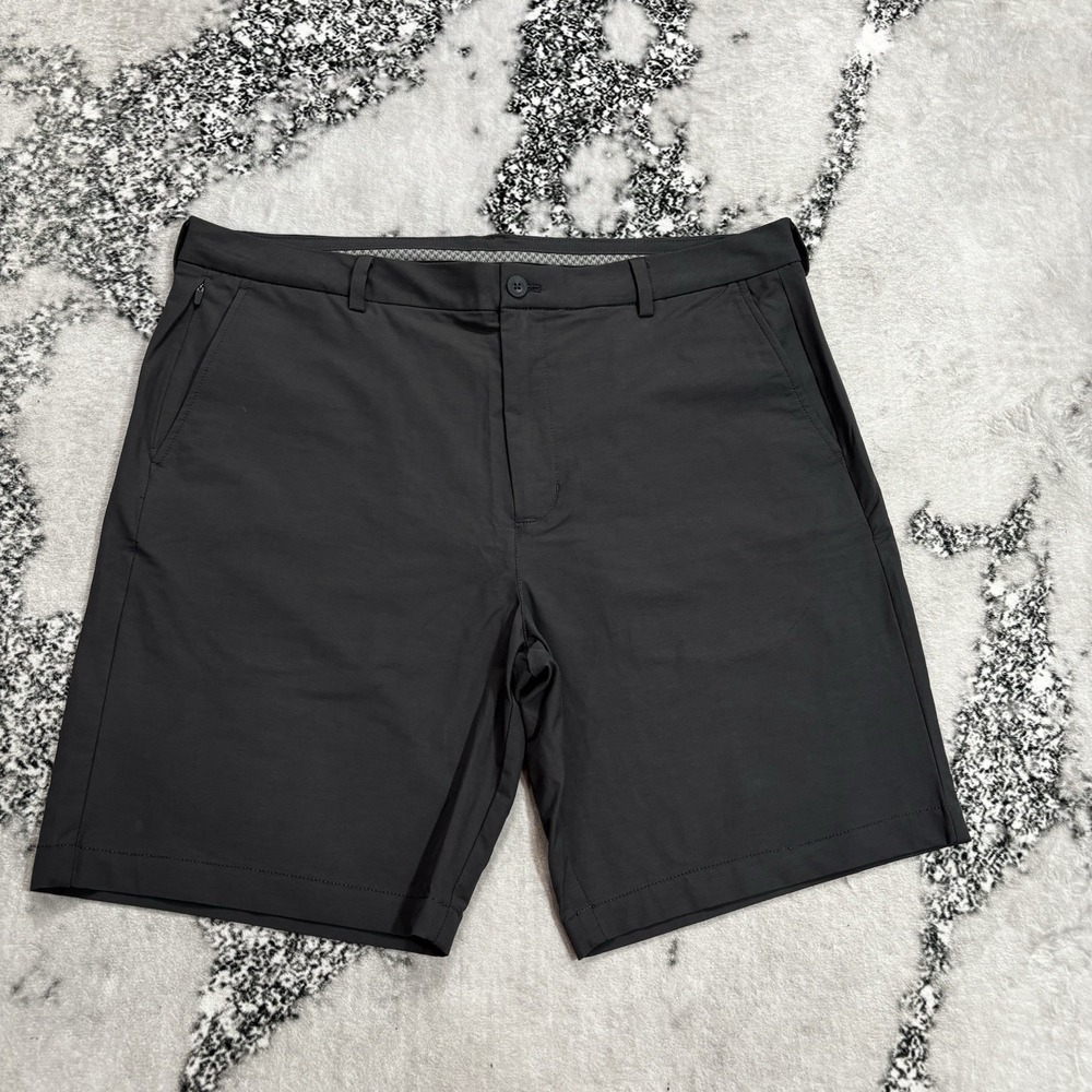 Vineyard Vines Jim Nantz Performance Golf Shorts Size 38 Black Stretch